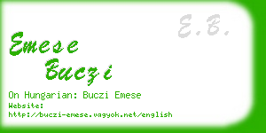 emese buczi business card